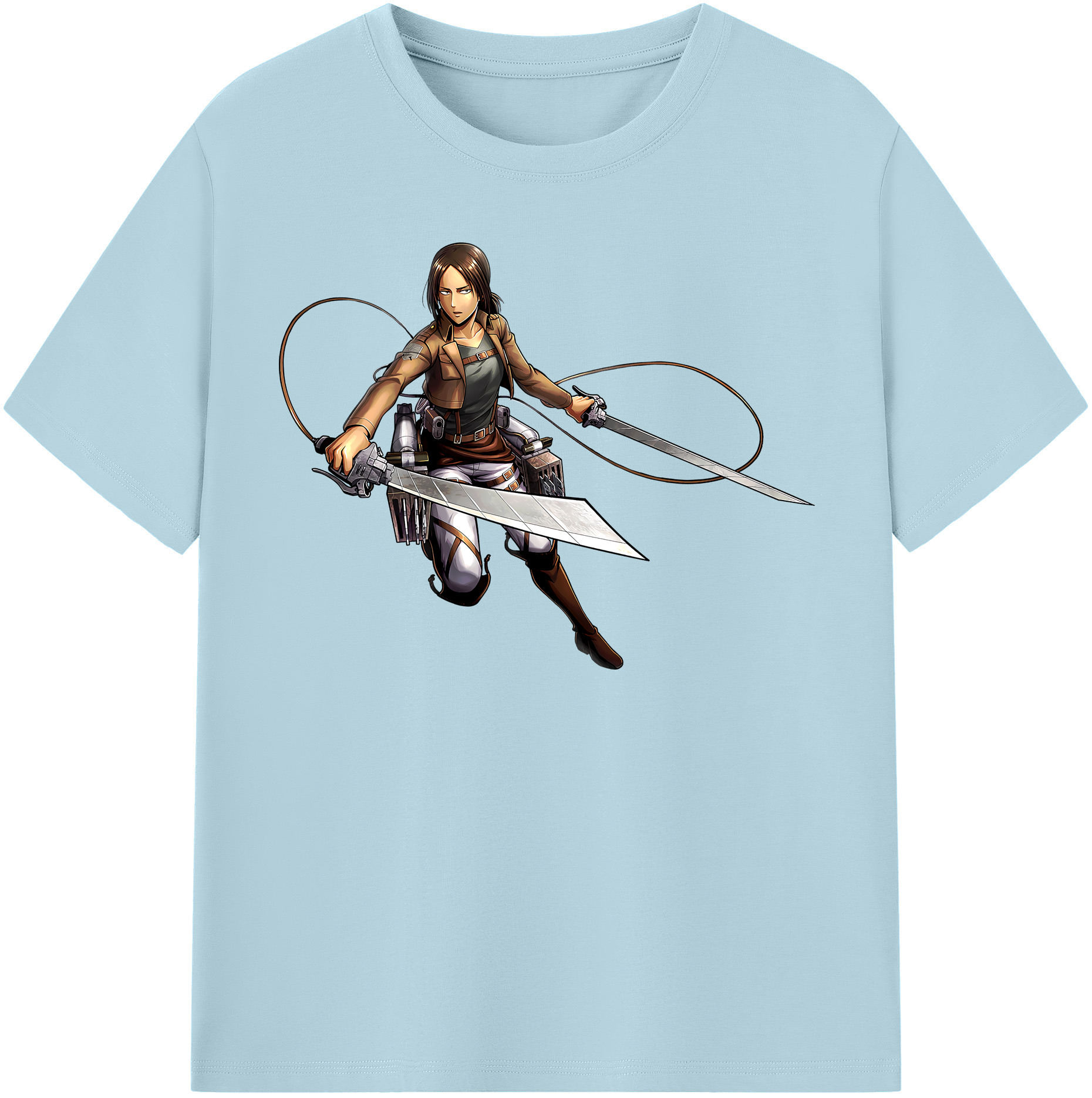 （画像用） 進撃の巨人 Attack on Titan 綿100％半袖Tシャツ（フロントプリント）